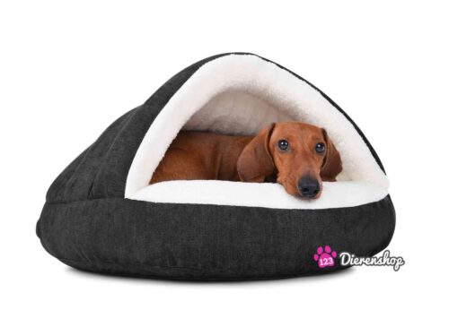 Hondenmand Snuggle Cave Deluxe Zwart-0