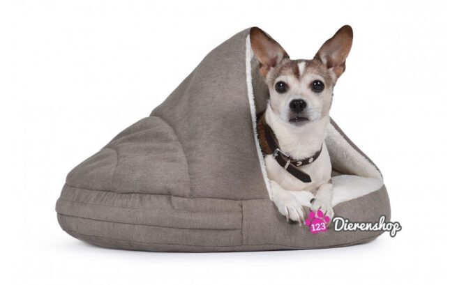 Hondenmand Snuggle Cave Deluxe Taupe-0