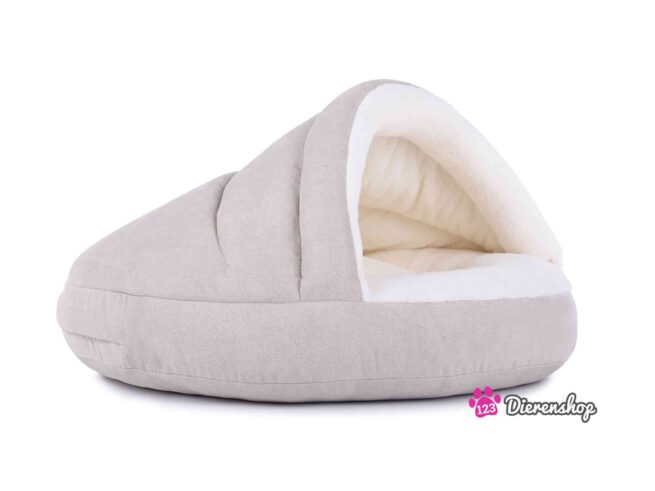 Hondenmand Snuggle Cave Deluxe Crème-18052
