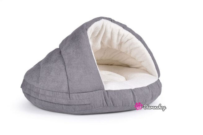 Hondenmand Snuggle Cave Deluxe Zilver-18890
