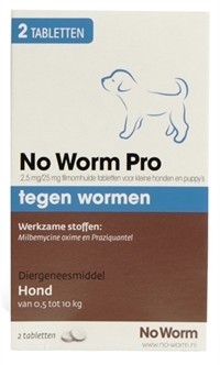 Exil No Worm Pro Puppy 2 tabletten-0