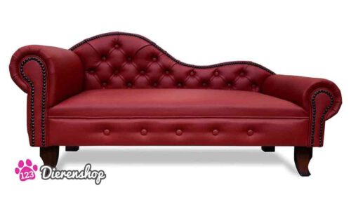 Hondenbank Recamiere Chaise Lounge Deluxe Rood XXL-0