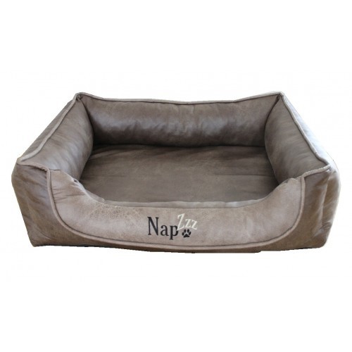 Hondenmand Napzzz Leatherlook Duo Bruin Beige 80 cm-0