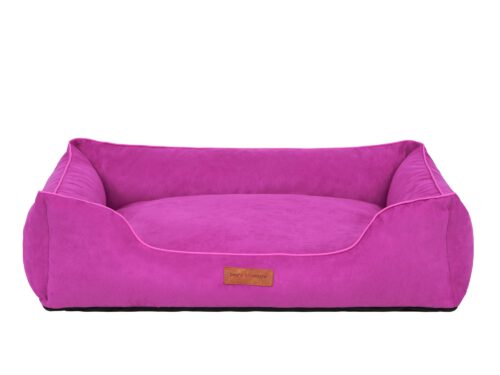 Hondenmand Indira Suedine Roze-0