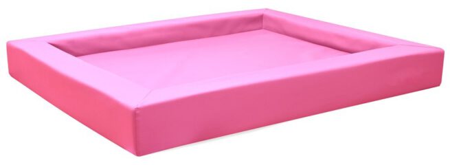 Hondenmand Premium Kunstleer Roze-0