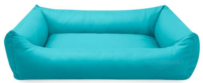 Hondenmand Turquoise kunstleer-0