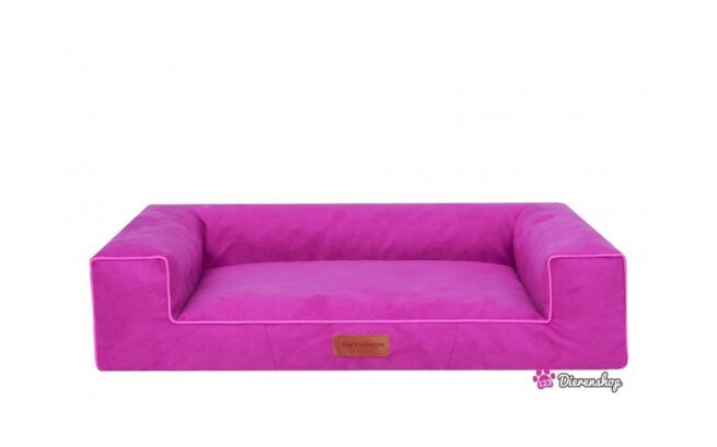 Hondenmand Lounge Bed Suedine Roze 100 cm-0