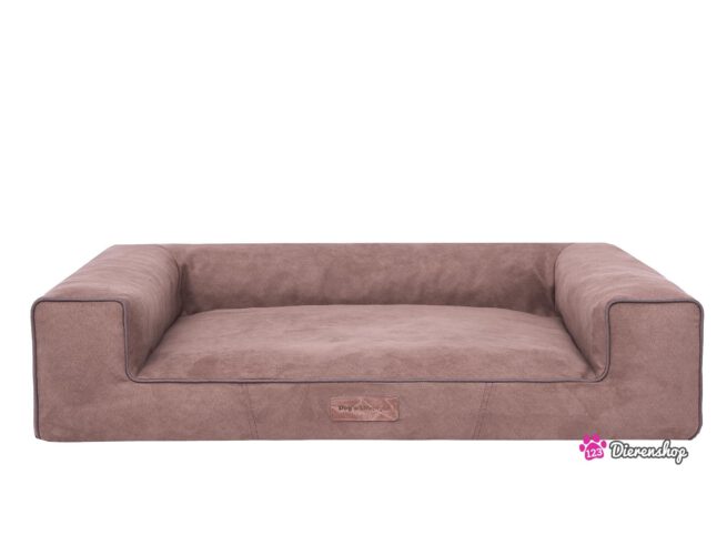 Hondenmand Lounge bed Suedine Lichtbruin 100 cm-0