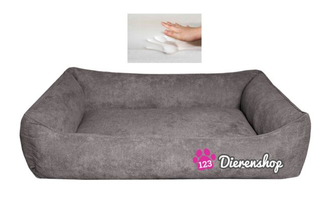 Orthopedische hondenmand Supersoft Taupe 100 cm-0