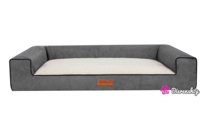 Orthopedische hondenmand Lounge Bed Suedinde Deluxe Grijs 100 cm-19594