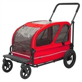 Airbuggy Hondenbuggy Carriage Berry Rood -0