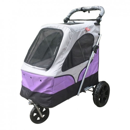 Hondenbuggy Top Quality Paars-0