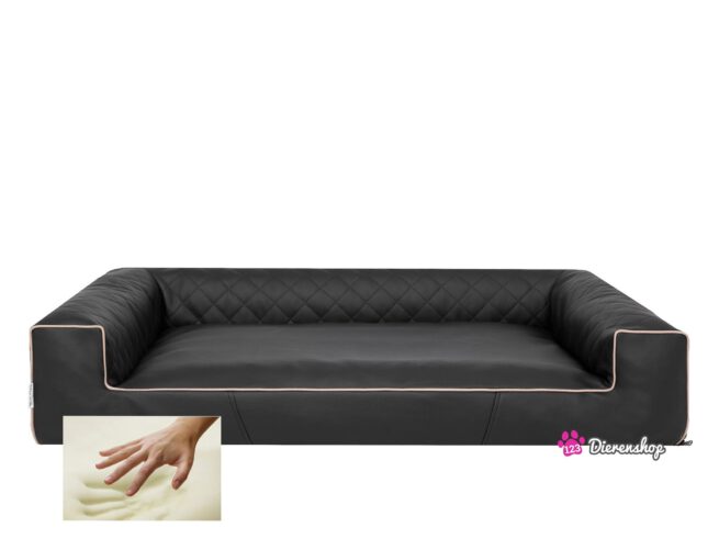 Orthopedische hondenmand Lounge Bed Indira Zwart 100 cm-0