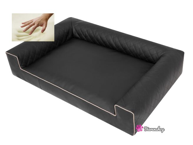 Orthopedische hondenmand Lounge Bed Indira Zwart 100 cm-19680