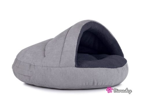 Hondenmand Snuggle Cave Deluxe Zilver-Antraciet 75 cm-0