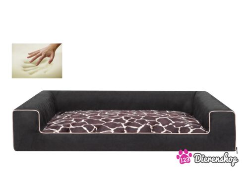Orthopedische hondenmand Lounge Bed Zwart Koe 100cm-0