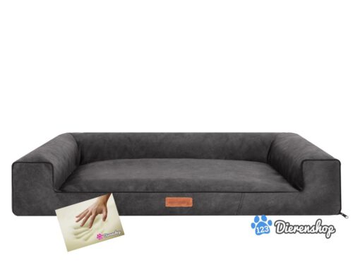 Orthopedische hondenmand lounge bed indira misty antraciet 120cm-0