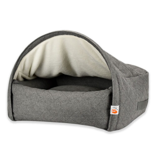 Hondenmand Snuggle Cave Sleepy Fox® Quilted Grijs 105cm