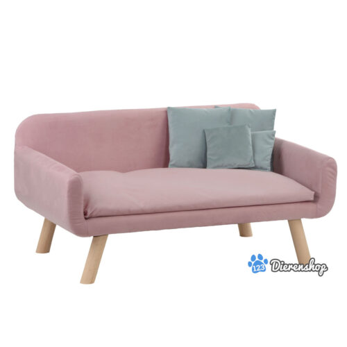 Hondensofa Roze met kussens 103cm