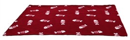 Hondendeken Fleece Bordeaux 100cm