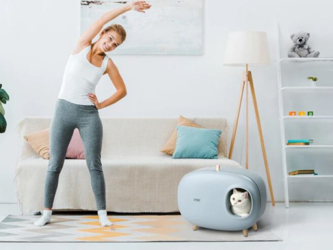 MakeSure Design kattenbak Lichtblauw - Afbeelding 8