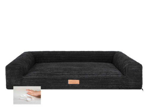 Orthopedische hondenmand Lounge Bed Supersoft Zwart 120cm