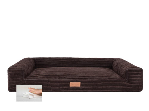 Orthopedische hondenmand Lounge Bed Supersoft Bruin