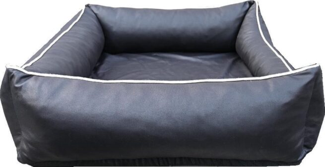 Hondenmand Napzzz Divan Lederlook Zwart - Afbeelding 2