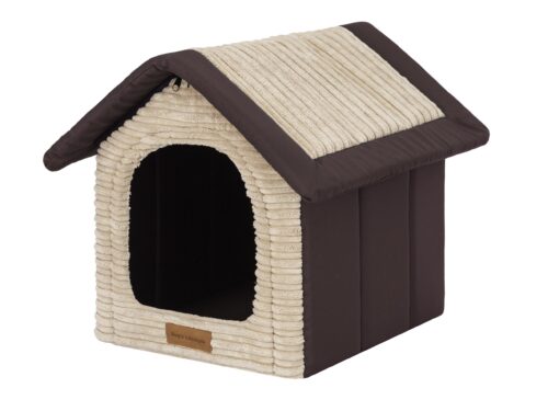 Hondenhuisje Ribstof Beige