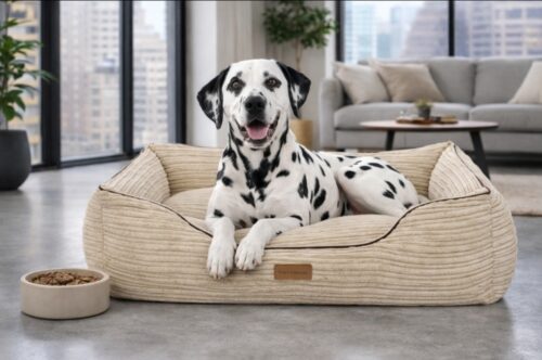 Hondenmand Supersoft Rib Beige