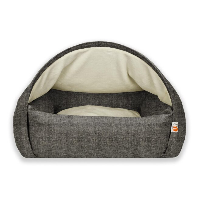 Hondenmand Snuggle Cave Sleepy Fox® Soft Touch Grijs - Afbeelding 4