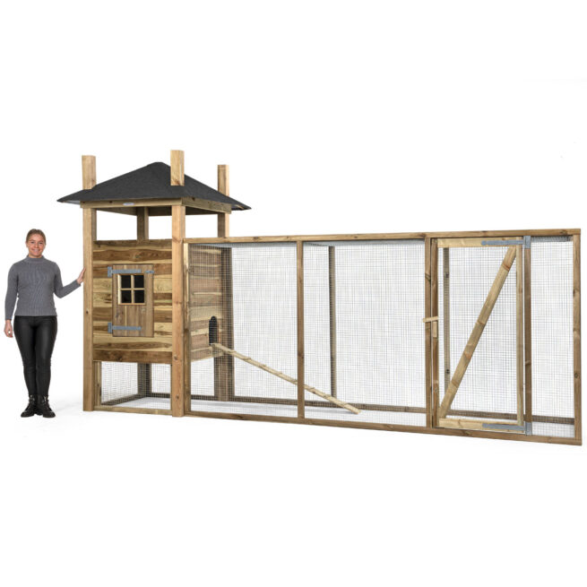 Houten konijnenhok Hooiberg Floor XL Voldux - Afbeelding 2