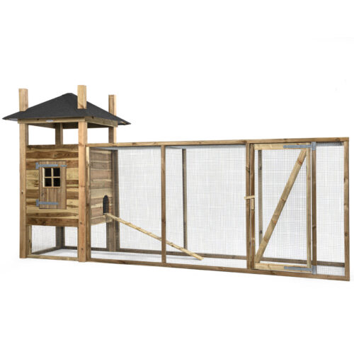 Houten konijnenhok Hooiberg Floor XL Voldux