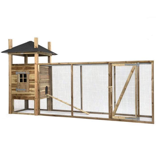 Houten konijnenhok Hooiberg Floor XL Voldux