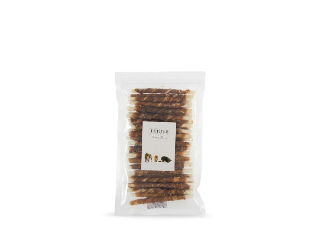 Gedraaide staafjes met Eend 12,5cm 30 stuks