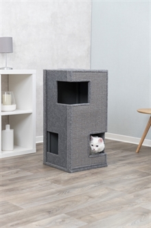 Relatieve grootte nul beweeglijkheid Krabton Cat Tower Gabriel Grijs - 123dierenshop.nl