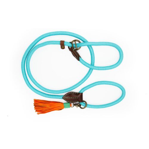 DWAM Retrieverlijn Long John Slip Lead Turquoise