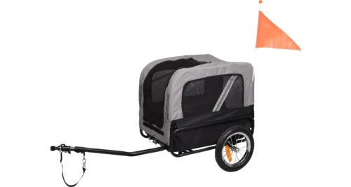 Hondenfietskar Grijs