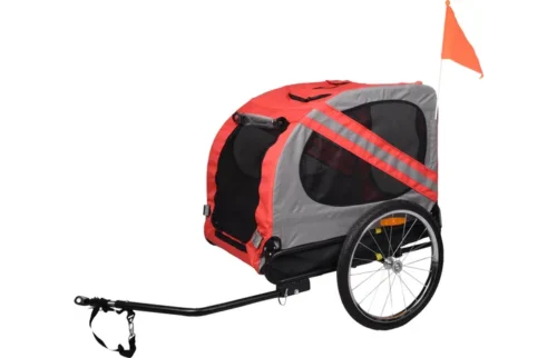 Hondenfietskar Rood voor honden tot 40kilo