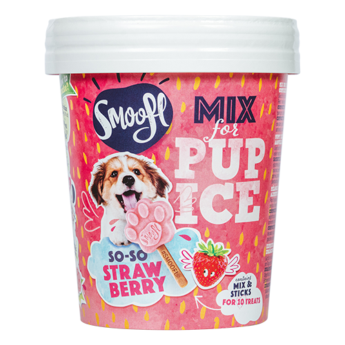 Smoofl Aardbeienmix Puppy voor hondenijs