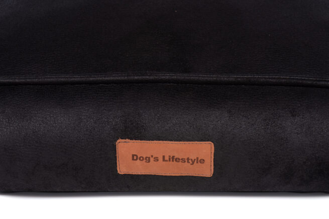 Dog's Lifestyle Hondenmand Lederlook Deluxe Antraciet - Afbeelding 4