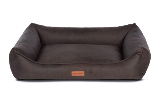 Dog's Lifestyle Hondenmand Lederlook Deluxe Bruin