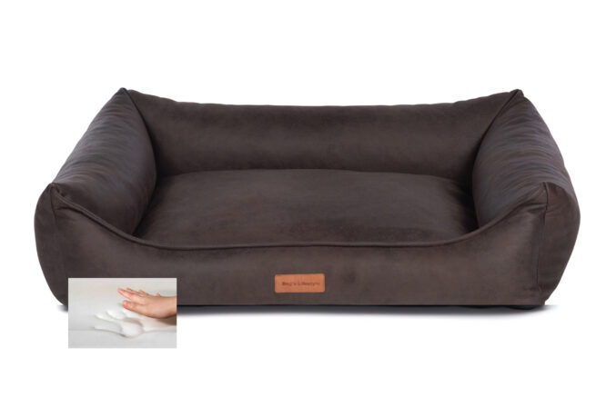 Dog's Lifestyle Hondenmand Lederlook Deluxe Bruin - Afbeelding 2