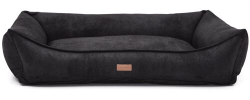 Dog's Lifestyle Hondenmand Lederlook Deluxe Antraciet