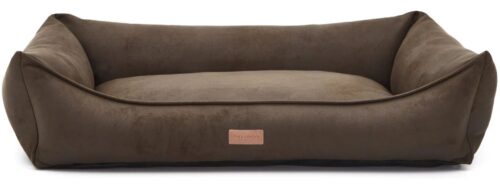 Dog's Lifestyle Hondenmand Lederlook Deluxe Taupe