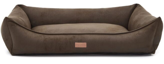 Dog's Lifestyle Hondenmand Lederlook Deluxe Taupe