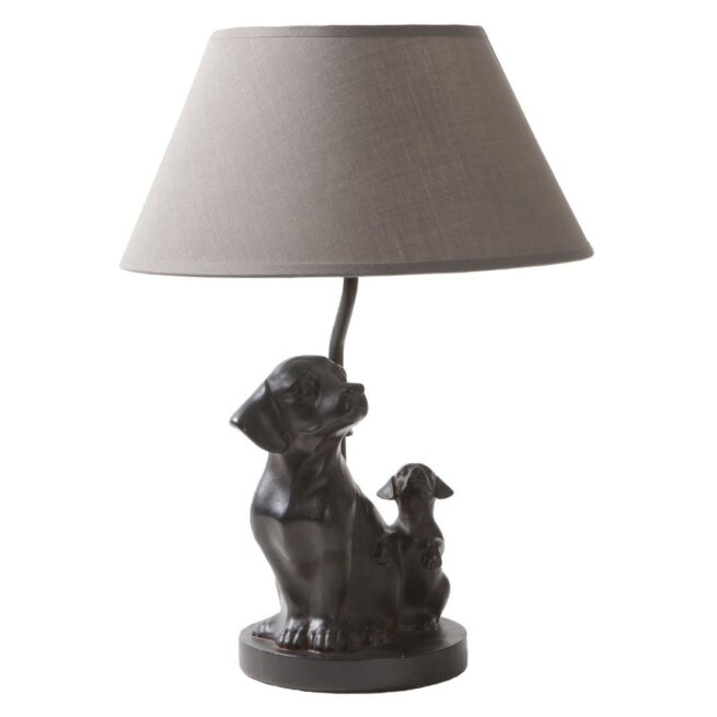 Happy House Lamp met hond