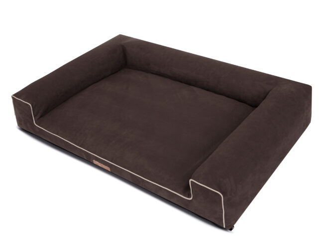 Hondenmand Lounge Bed Suedine Bruin - Afbeelding 3