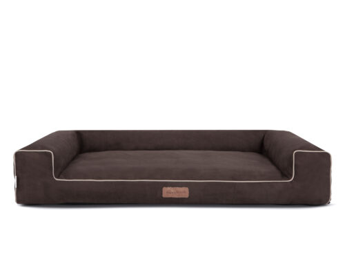 Hondenmand Lounge Bed Suedine Bruin