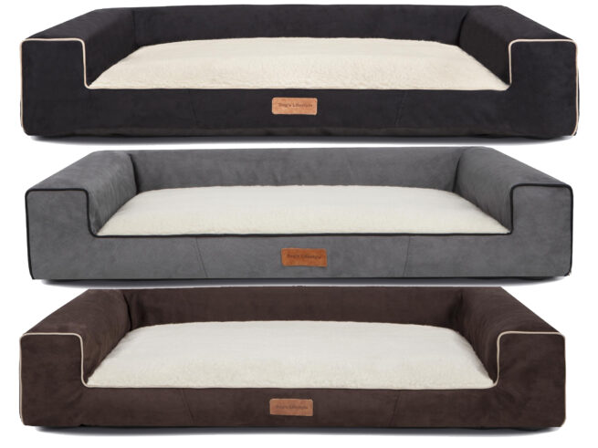 Hondenmand Lounge Bed Suedine Deluxe - Afbeelding 11
